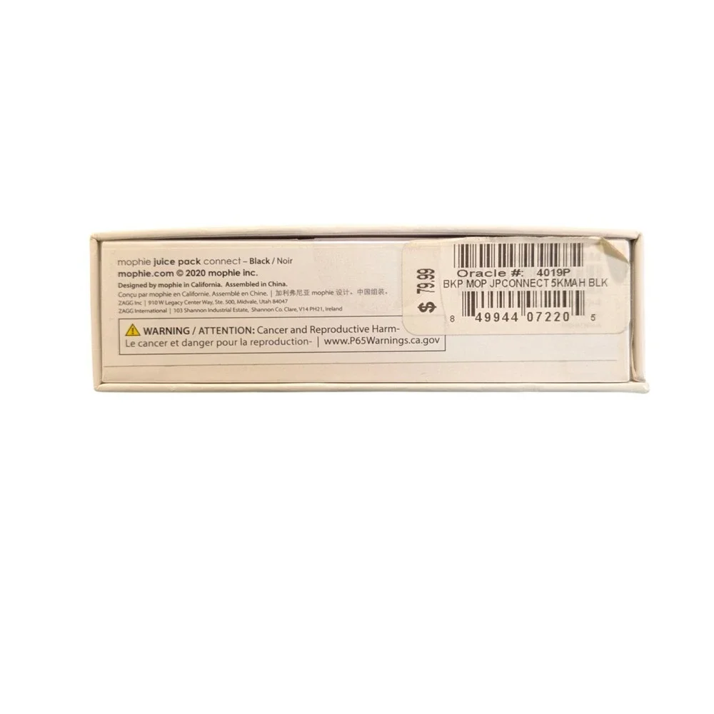 N6.N Mophie Juice Pack Connect 5000MAH Portable Battery For Qi-Enabled‎ Phones